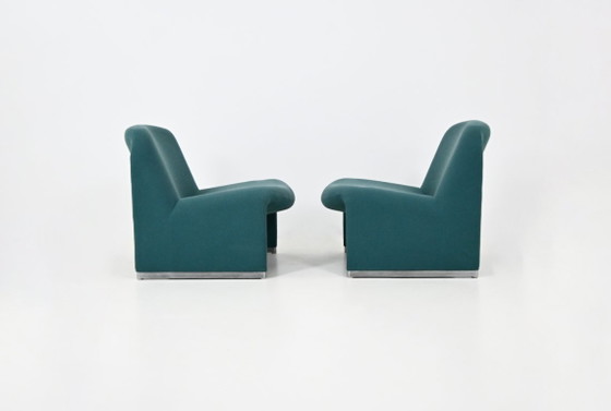 Chaises Alky par Giancarlo Piretti pour Anonima Castelli, 1970s, Set de 2 – Fauteuils, Textile, Aluminium (photo 6 of 11)