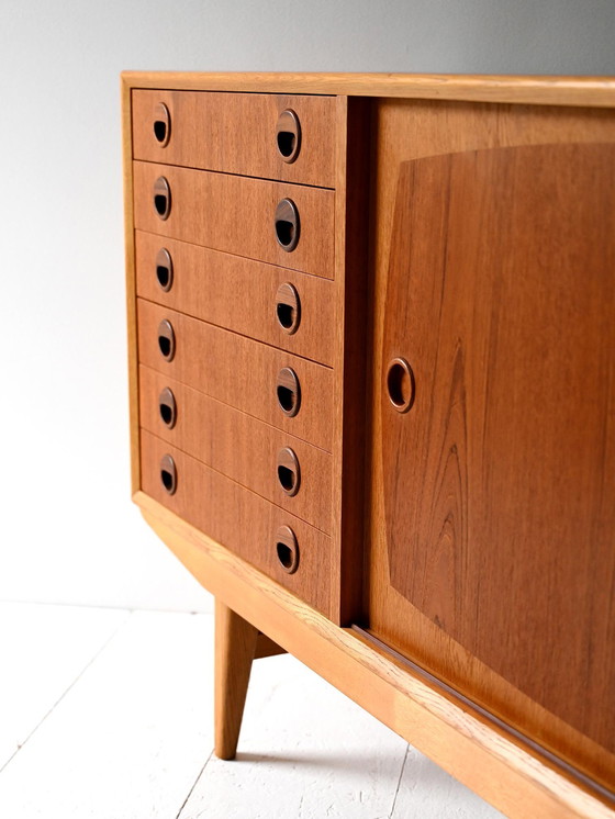 Image 1 of Buffet scandinave en teck et chêne des années 1950/60