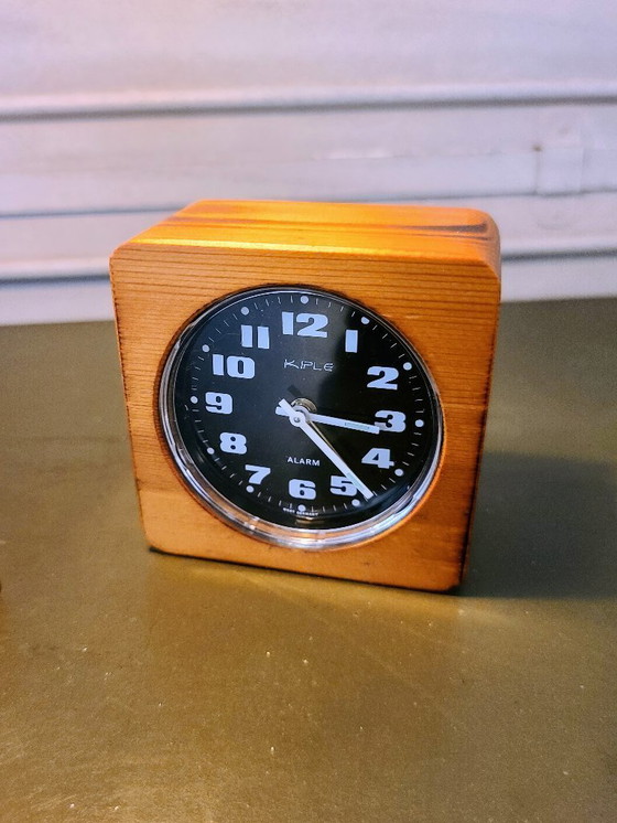 Image 1 of Vintage Italiaanse pin jaren 70 lamp + Kiplé wekker