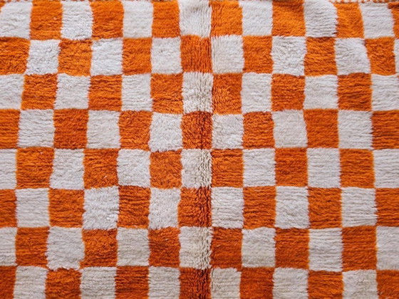 Image 1 of Handmade orange rug, 250cm x 150cm