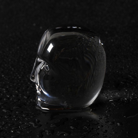 Skandinavischer Kunstglaskopf / Kristall „Brains“ Miniatur von Bertil Vallien für Kosta Boda / Schweden / (photo 10 of 13)