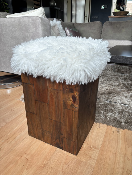 Image 1 of Wooden Block/Side Table