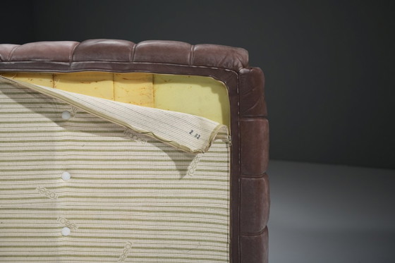 Image 1 of Atemberaubender, patinierter Kashima Lounge Chair (1982) von Michel Ducaroy - Ligne Roset