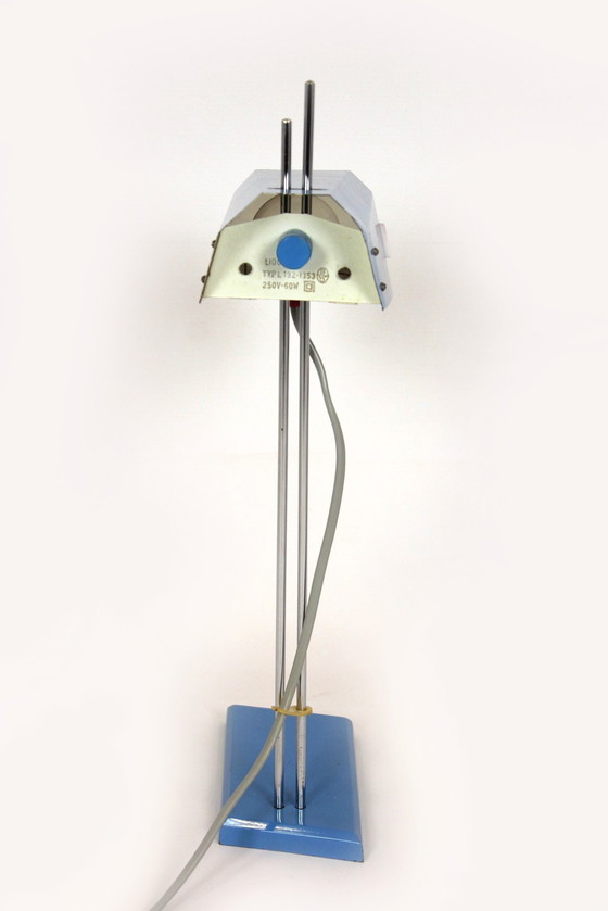 Image 1 of Blaue Tischlampe von Josef Hurka für Lidokov, 1970er Jahre