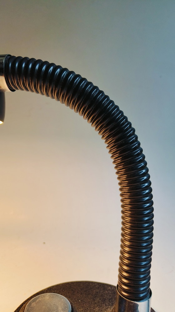 Image 1 of Lámpara de escritorio de metal cromado Hillebrand Bauhaus años 70