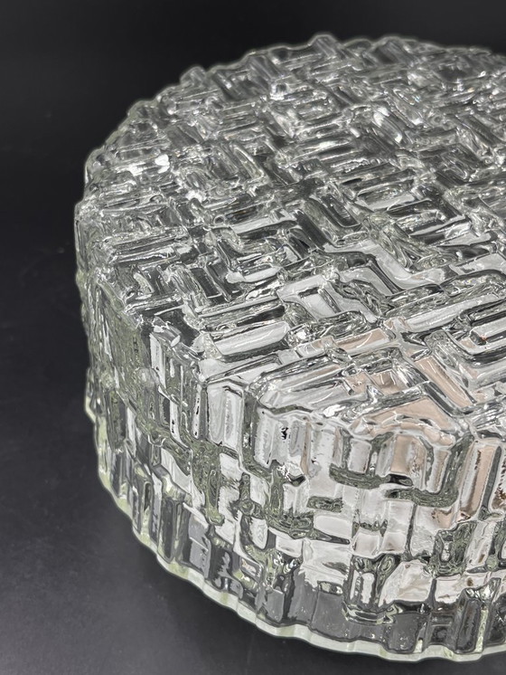 Image 1 of Molded glass ceiling light with relief