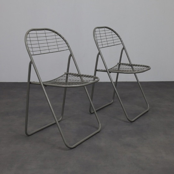 Image 1 of Coppia di sedie pieghevoli ÅLAND di Niels Gammelgaard per Ikea, anni '80