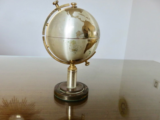 Image 1 of Globe, brass cigarette dispenser, 60s/70s