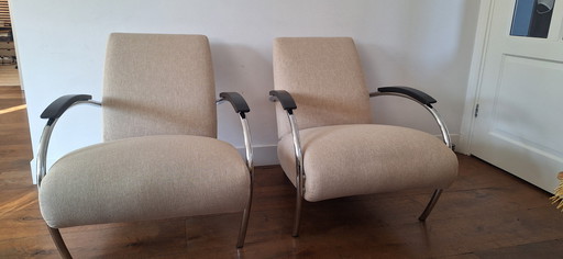 Gelderland fauteuil 5470 design jan des bouvrie als nieuw 2x