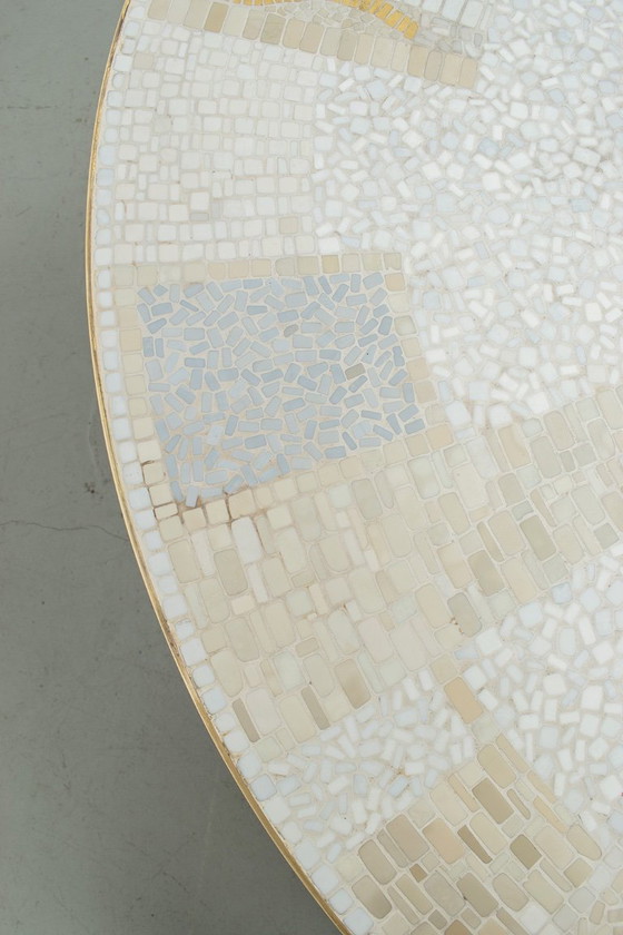 Image 1 of Tavolino da caffè in mosaico di Berthold Müller degli anni Cinquanta