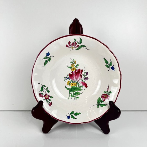 Juego de 6 Cuencos Pequeños, Modelo Réverbère de KG Lunéville, Motivo Tulipán y Rosa – Kg luneville, Loza (photo 3 of 9)