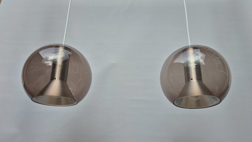 Vintage RAAK Pendelleuchte – 2 Kugeln – F. Ligtelijn – 1960er Jahre