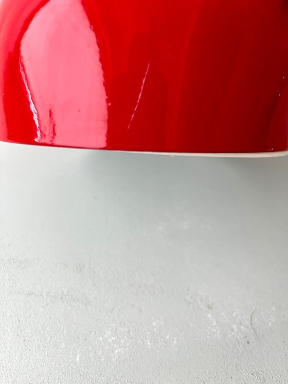 Image 1 of Norlys Lamp, postmodern, Denmark, vintage, 70s, 80s, red, Danish design light