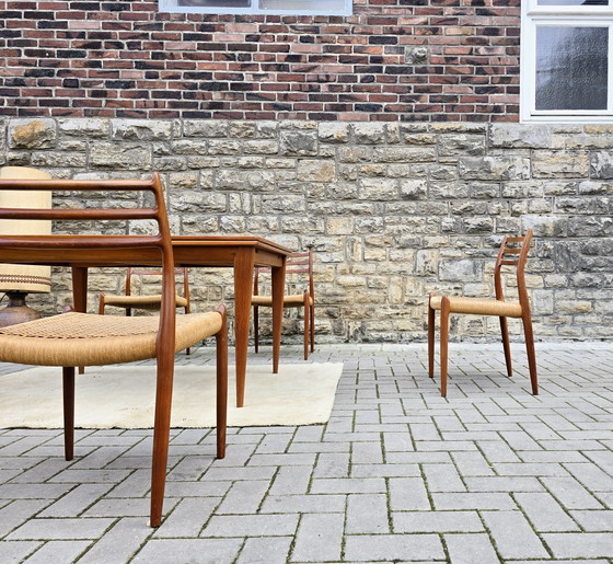 Image 1 of Niels Otto Møller Set 60s Teak Mid Century Dinningset Stühle Esstischgruppe Esszimmer 70s Vintage 