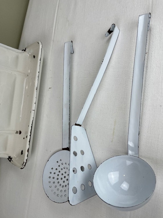Enameled Shelf and Utensils – Kitchen accessories, Metal (photo 7 of 14)