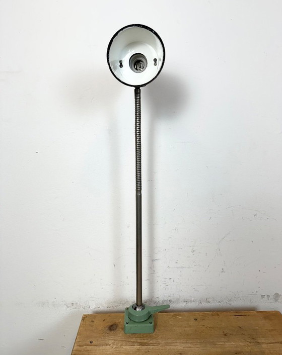 Image 1 of Industrial Soviet  Gooseneck Work Table Lamp, 1960s