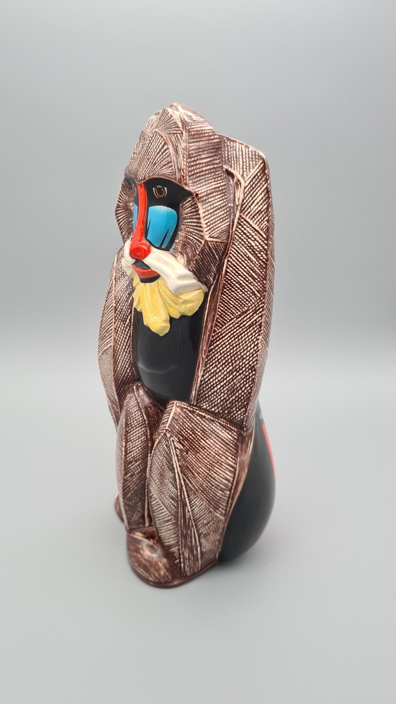 Image 1 of RARE Figurine en porcelaine Goebel - Mandrill / Baboon Modèle 36 703 31 1986 Allemagne de l'Ouest