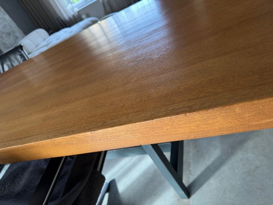 Image 1 of Zeer Unieke Tafel met een verhaal!  4 meter lang Vintage Mid Century jaren 60
