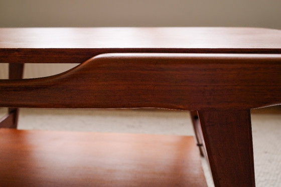 Vintage Salontafel Met Omkeerbaar Blad | Jaren 60 Teak – Wood (photo 2 of 5)