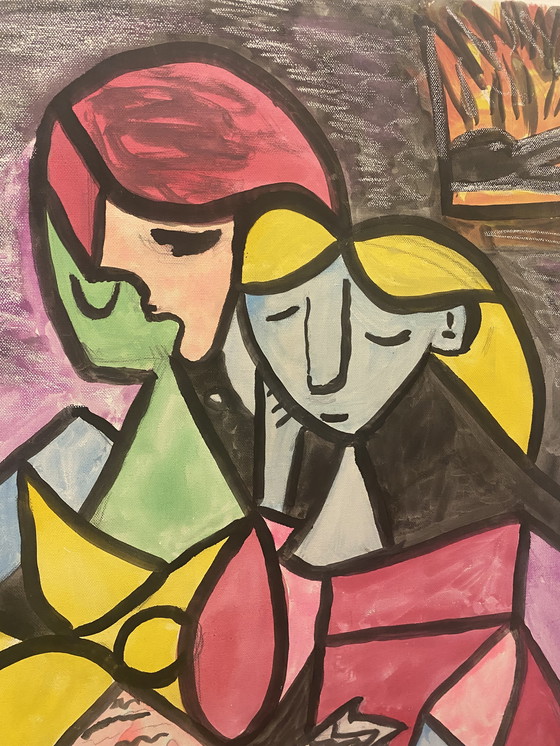 Image 1 of Gemälde nach Picasso Haring