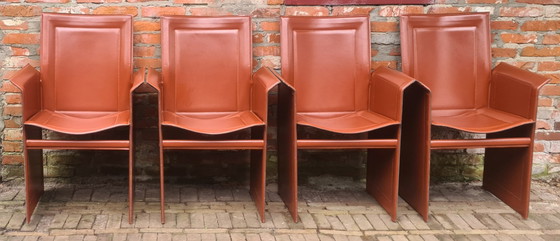 Image 1 of 4 vintage, design stoelen Matteo Grassi, Korium
