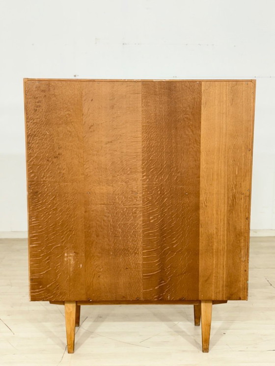 Image 1 of Vintage Hellerau highboard linnenkast kast schotelkast