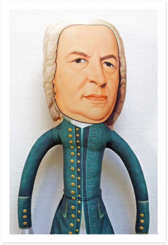 Image 1 of Bach-cadeau | Johann Sebastian Bach | Componist kunstpop | Klassieke muziekdecoratie | Cadeau voor muziekleraar