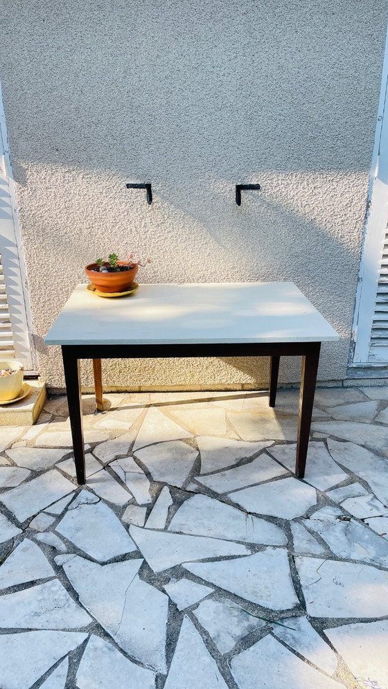 Image 1 of Vintage Solid Oak Farmhouse Table