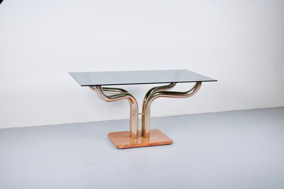 Image 1 of TAVOLO DA PRANZO DI GUIDO FALESCHINI, ANNI '70, MARIANI ITALIA EDITORE