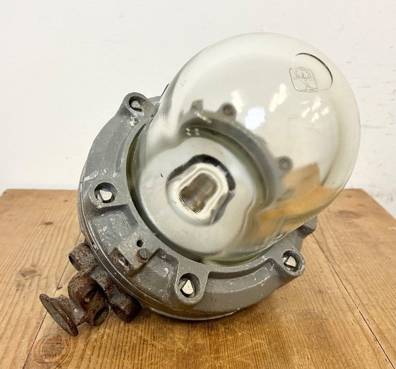 Image 1 of Dark Grey Cast Aluminium Explosion Proof Lamp , 1970s