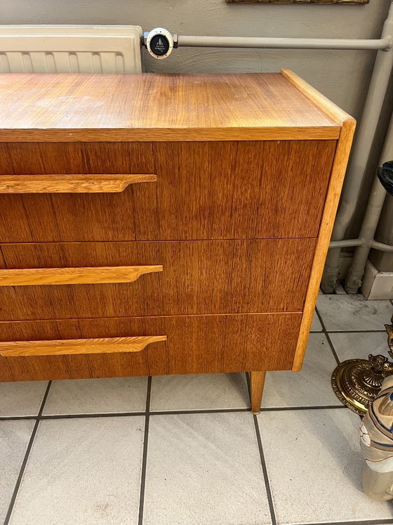 Image 1 of Cassettiera vintage, Svezia anni '60, teak e rovere