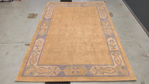 Tapis oriental moderne en laine, fait main, couleurs pastel, 248 x 350 cm