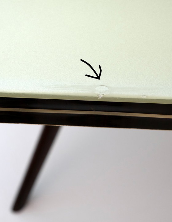 Image 1 of Table de salle à manger italienne de style Ico Parisi moderne du milieu du siècle, années 1950