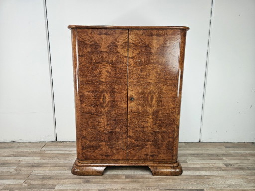 1930s Austrian Art Deco walnut burl sideboard