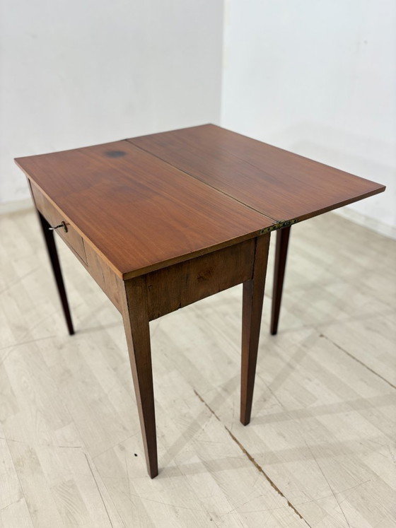 Image 1 of Prachtige antieke consoletafel / bureau / tafel / mahoniehouten ladekast