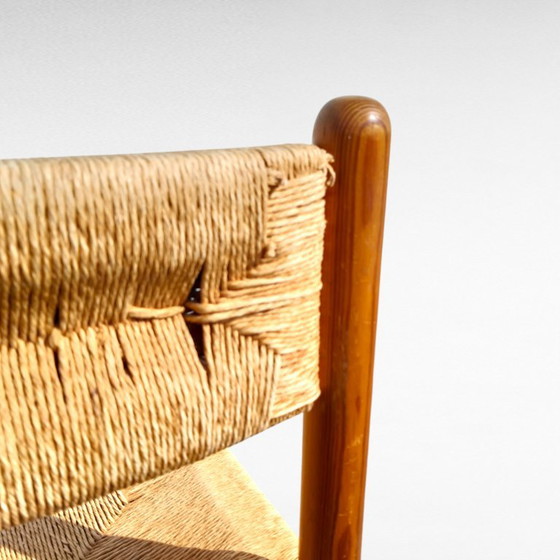 Paar Vintage Design Grenen En Biezen Stoelen, Jaren 70 – Eetkamerstoelen, Wicker (photo 16 of 18)