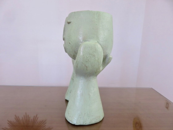 Image 1 of Large anthropomorphic vase made of fiberglass, 80-90