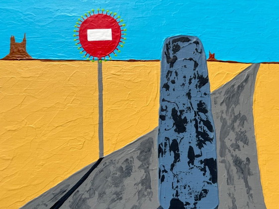 Image 1 of Acrylique sur carton entoilé.  Format 24x30cm. 