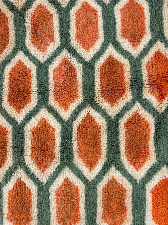 Image 1 of Orange marokkanischen Teppich für moderne Innenraum Wohnzimmer-