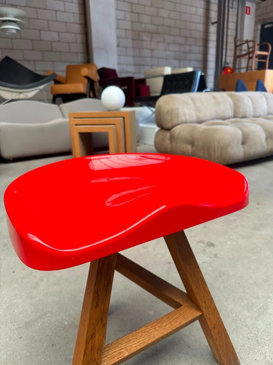 Established & Sons Heidi Stool by Sebastian Wrong – Wood, Polyester (photo 3 of 5)