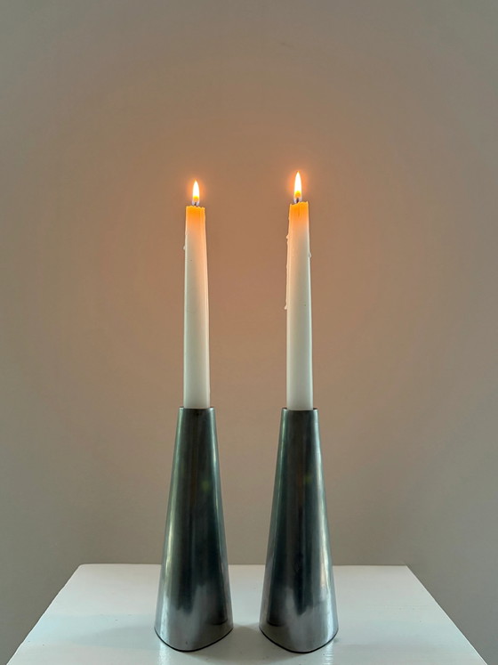 Set di 2 Portacandele vintage IKEA Renos – Metal, Scandinavian (photo 3 of 5)