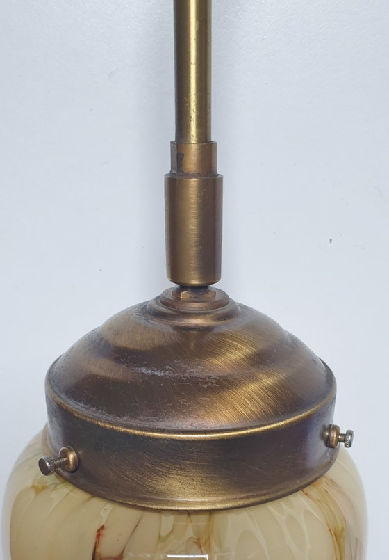 Image 1 of Art-Deco-Wandleuchte aus Opalglas