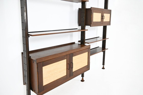 Image 1 of Mueble de pared diseñado por Leonardo Fiori para Isa Bergamo, década de 1960.