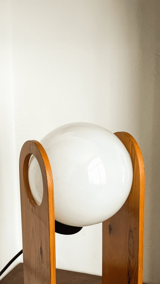 Image 1 of Lampe d'Appoint Vintage en Pin