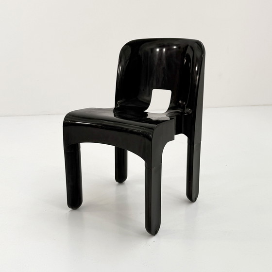 Image 1 of Chaise Universale Modèle 4867 noire par Joe Colombo pour Kartell, années 1970