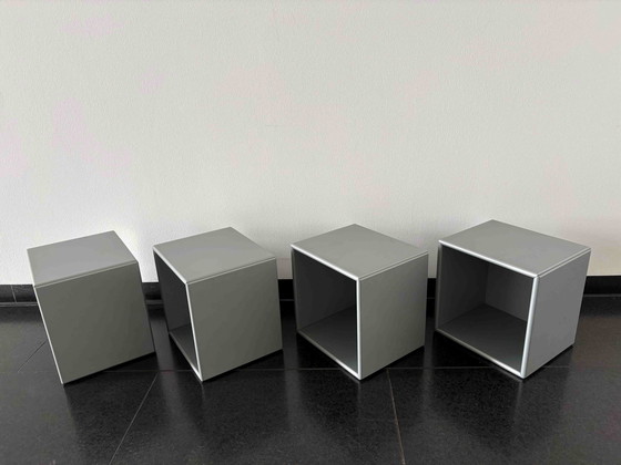 Image 1 of 4x Montana modules 24 x 24 x 20 cm metallic