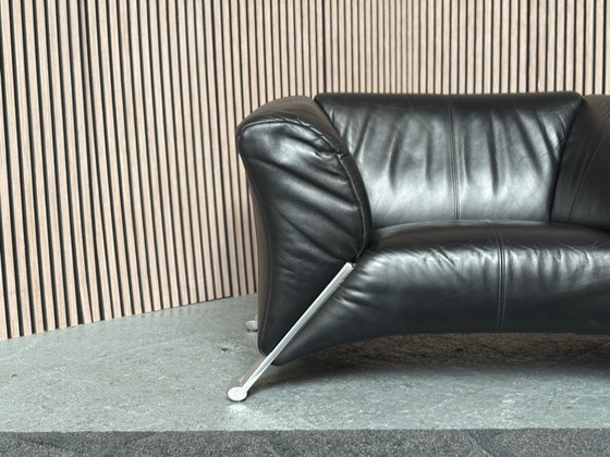 Rolf Benz 332 Leather Armchair Black 120x90 (photo 3 of 7)