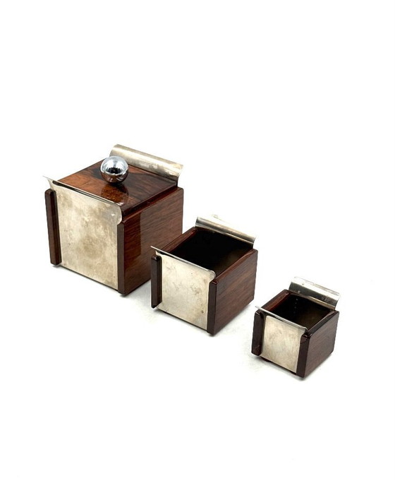 Image 1 of Set asbakken uit het midden van de 20e eeuw, Ico Parisi, Italië, jaren 60.