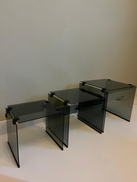 Image 1 of Vintage 70s Space Age Mimiset rookglas