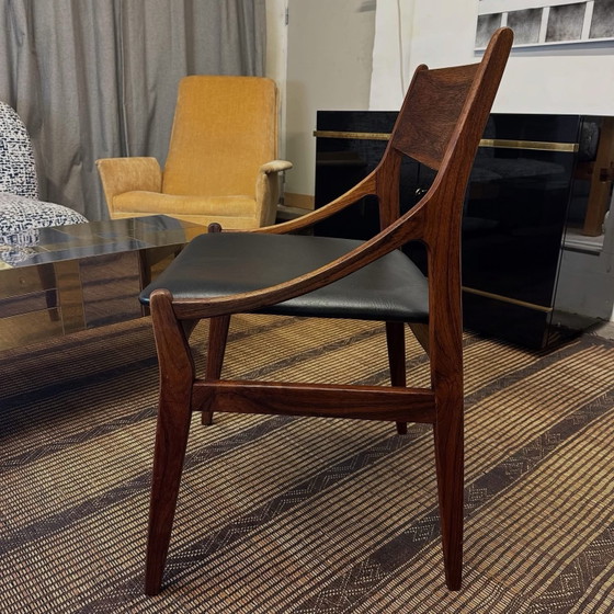 Danish Chair by H. Vestervig Eriksen, 1960, H. Verstervig Eriksen, Dining chairs, Wood, Black (photo 5 of 5)